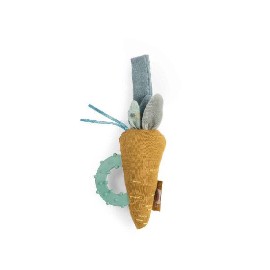 Trois Petits Lapins - Carrot Teething Rattle