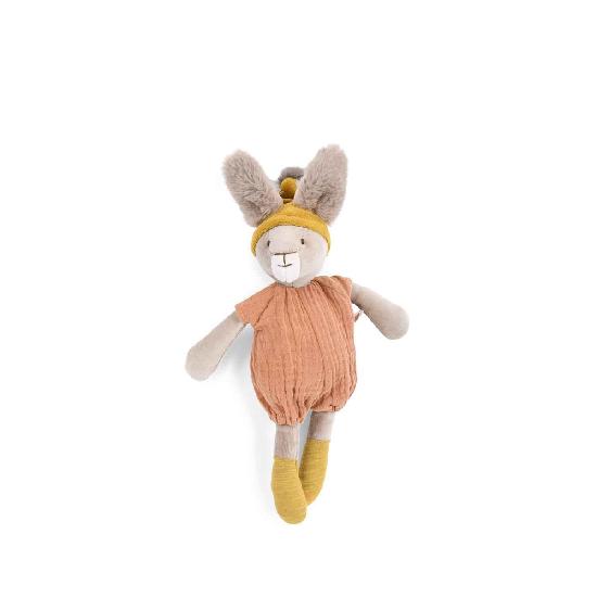 Trois Petits Lapins - Clay Rabbit Little Soft Toy 