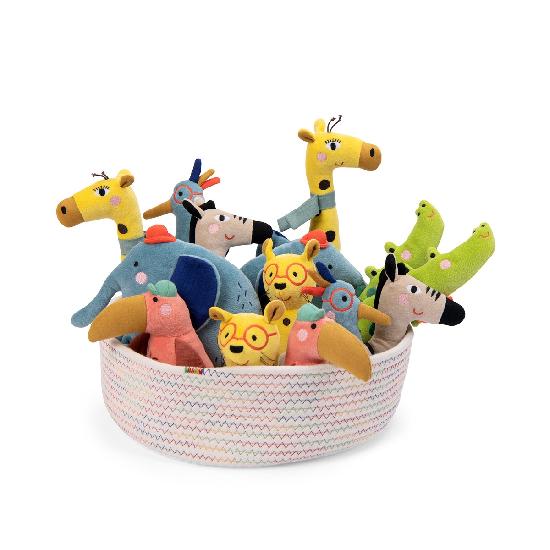 Les Toupitis - Animals (14 assorted) with Basket