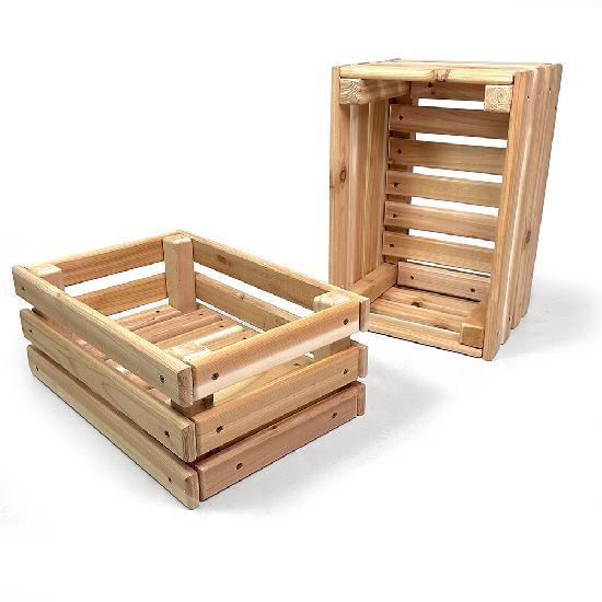 Cedar Crates set of 2