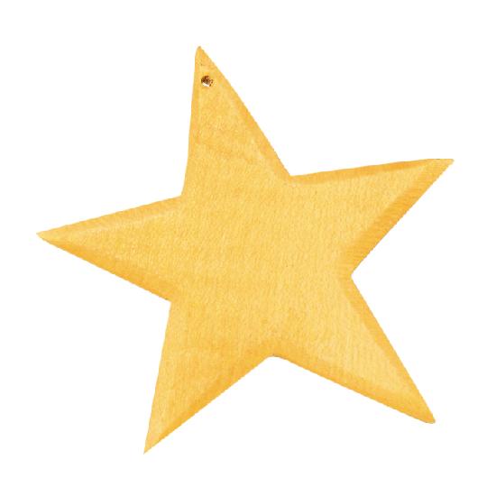 Ornament - Star Yellow