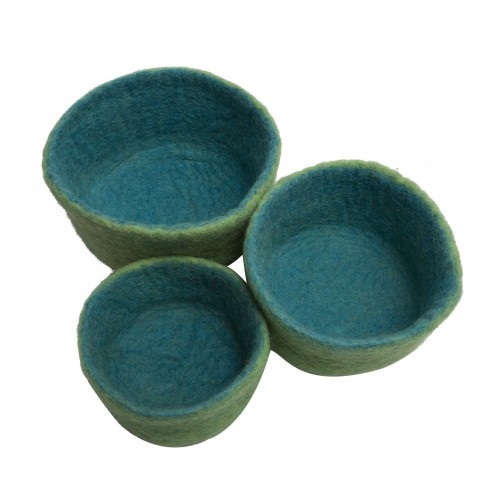 Nesting Bowls Green-Blue 3 pcs 