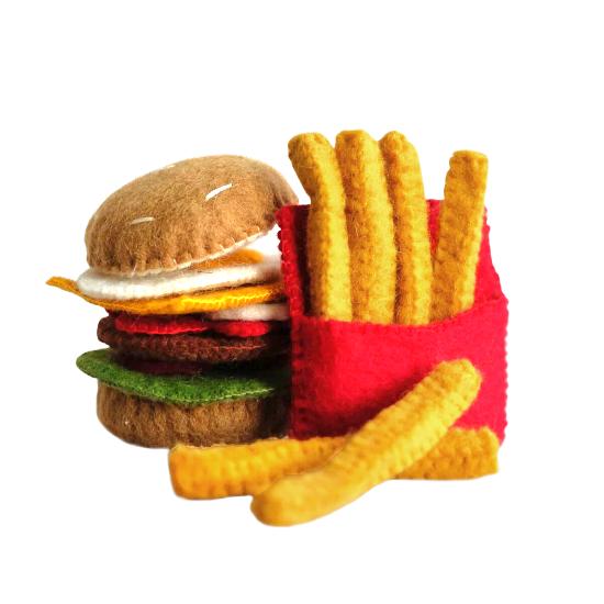 Food - Burger and Fries Set