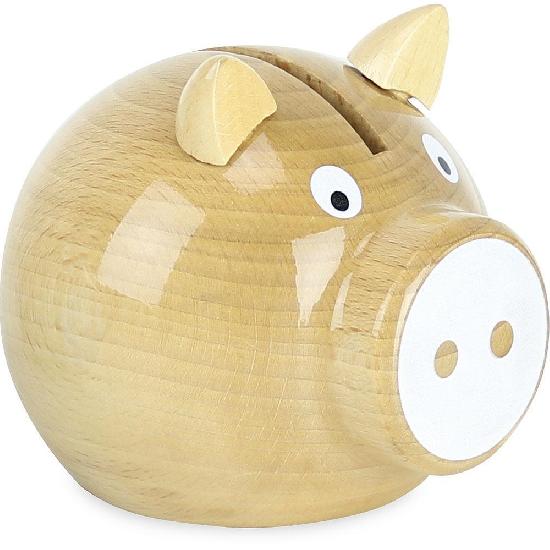 Money Box - Pig, Natural and White