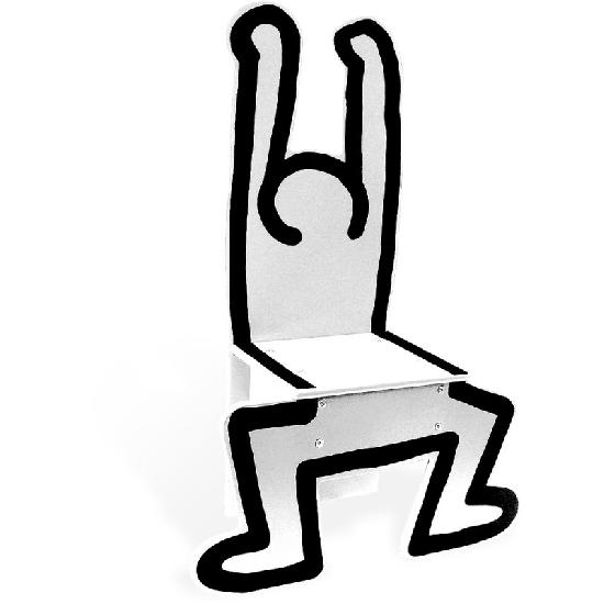 Keith Haring - Chair, White