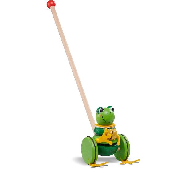 Walter - Push Toy Frog King