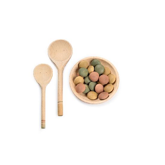 Wood Yummy: Bowl + Two Spoons + Mandalas
